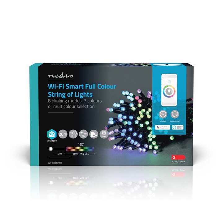 Nedis WIFILX01C168 Decorative Lighting Decorative String Lights 168 LED Bulb(s) 5.35 WG