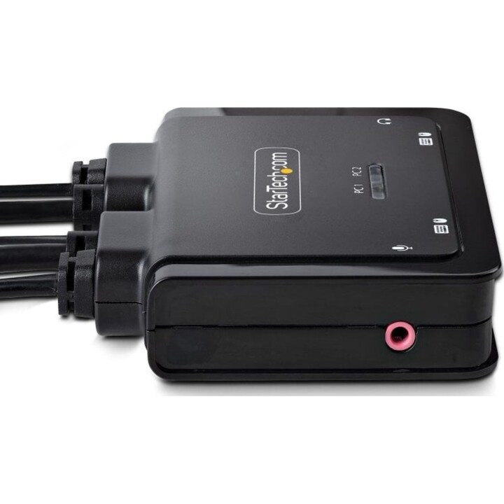 Startech Switch KVM USB-C/USB-A DisplayPort 4K 60Hz 2 porte Cavi integrati