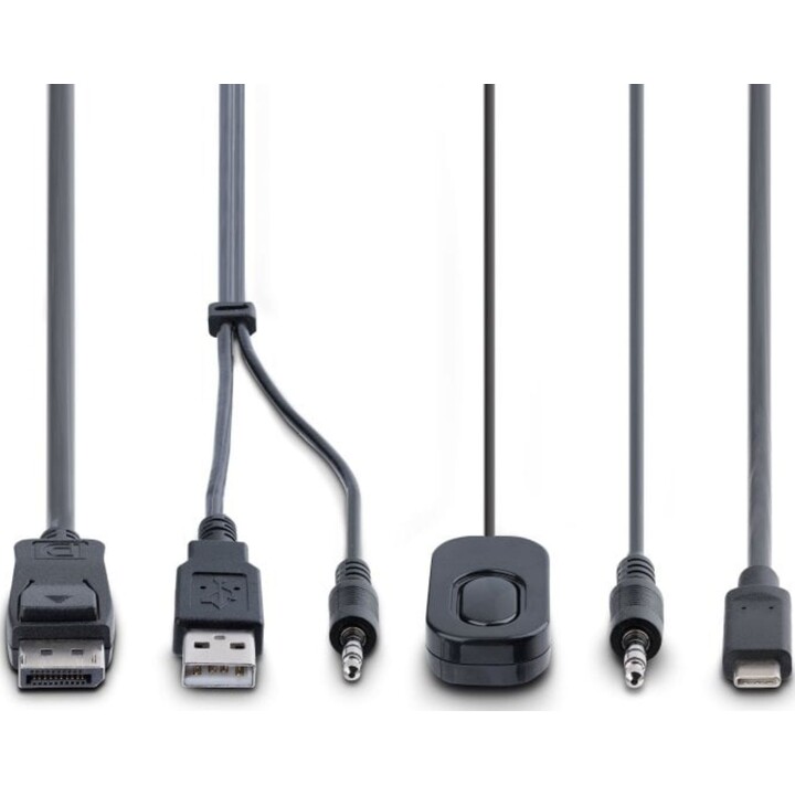 Startech Switch KVM USB-C/USB-A DisplayPort 4K 60Hz 2 porte Cavi integrati