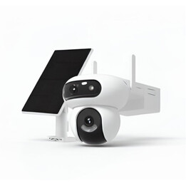 Caméra Ezviz WiFi et 4G à double objectif HB90 avec batterie rotative et kit panneau solaire 4MP+4MP