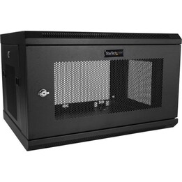 Startech RK616WALM 6U wall-mounted rack cabinet with 1U shelf, steel, 90 kg