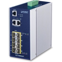 PLANET IGS-10080MFT Industrieller L2+ Managed Switch - 8 x SFP / 2 x Gigabit TP / SFP