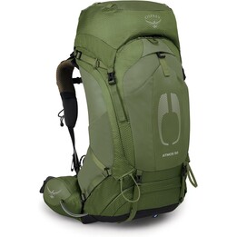 Zaino da spedizione professionale Osprey Atmos AG 50 Mythical Green Piccolo / Medio