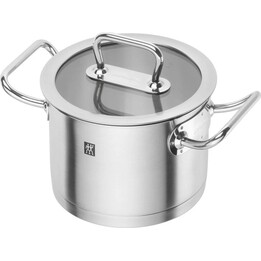 Zwilling Pro Olla de acero inoxidable de 16 cm con tapa, 2,0 L