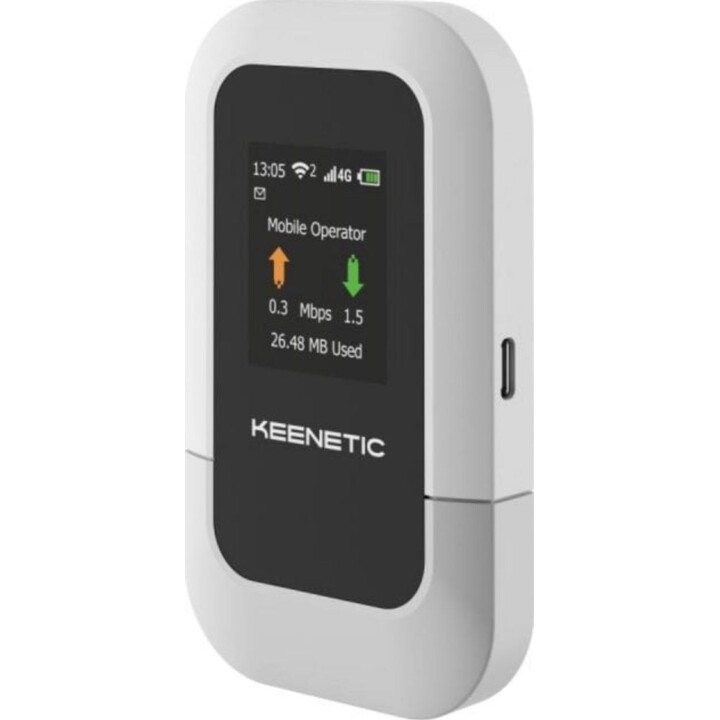 Keenetic KN-5110-01-EU SIM Wi-Fi 6 tragbarer Router 3000mAh Akku Einzelband 2.4GHz