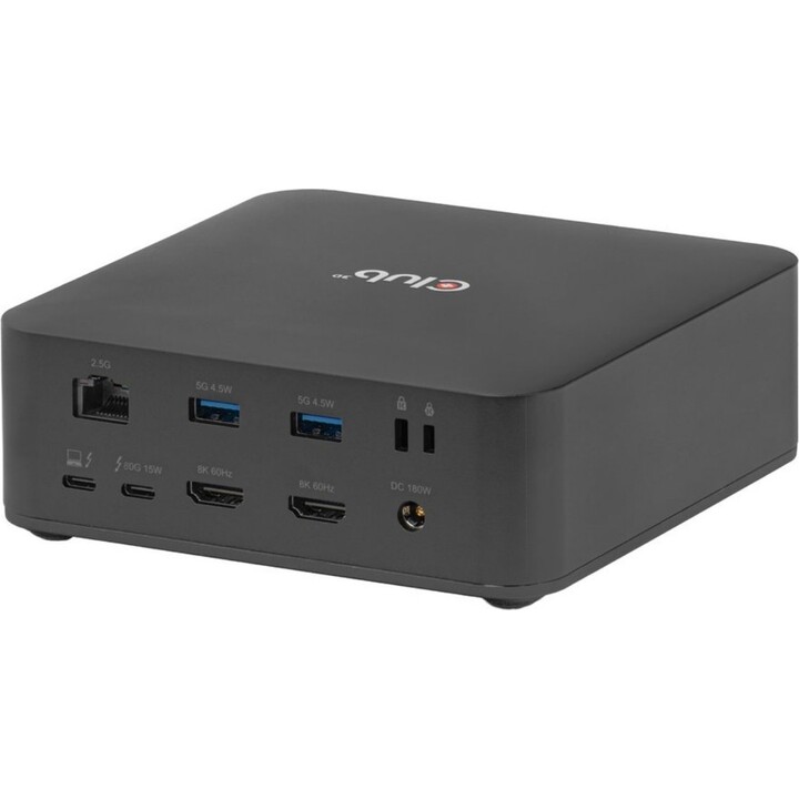 Club 3D CSV-2562 Thunderbolt 5 Docking Station 13 in 1 8K60Hz 140W PD M.2 NVMe SSD Slot