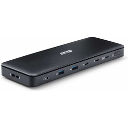 Club 3D CSV-1582 Estação de ancoragem certificada para Thunderbolt 4 com dois ecrãs 11 em 1 4K60Hz 96W PD