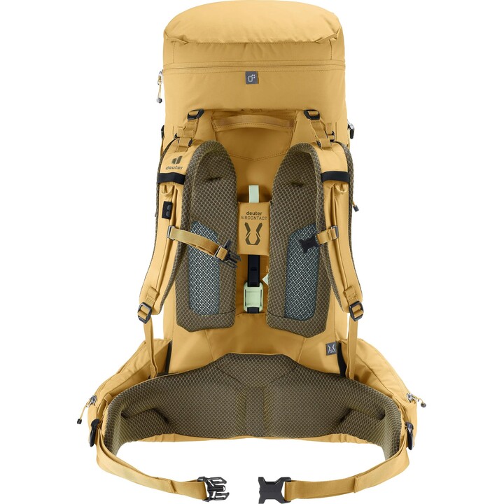 Sac à dos de randonnée professionnel Deuter Aircontact Core 45 + 10 SL Savanna Nori pour femme