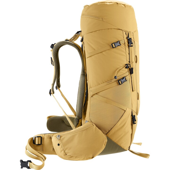Sac à dos de randonnée professionnel Deuter Aircontact Core 45 + 10 SL Savanna Nori pour femme