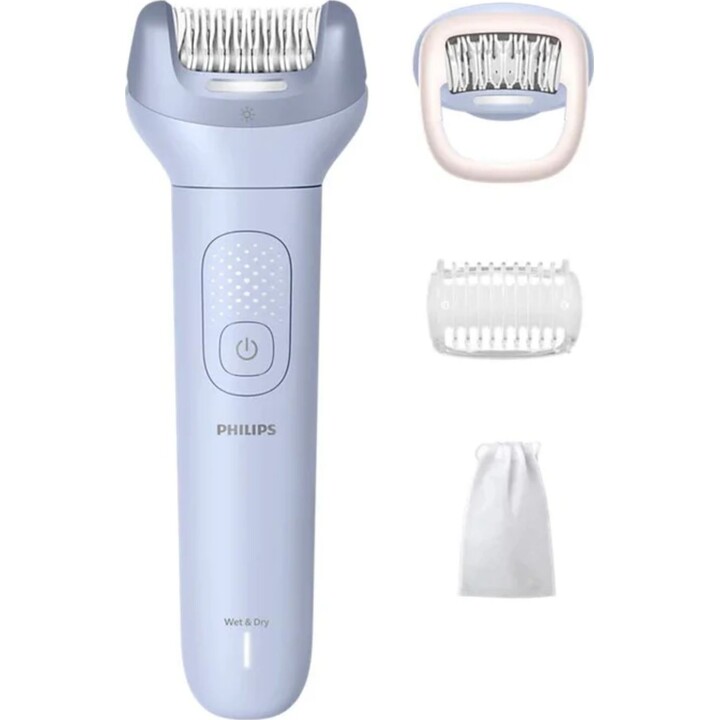PHILIPS BRE708/00 3-in-1 Cordless Electric Epilator, 2 Speeds, Up to 60 min Battery Life
