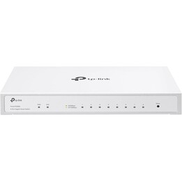 Switch semigerenciado TP-Link Festa FS308G, 8 x RJ-45, caixa de metal, 1 x entrada PoE, gerenciamento aplicado