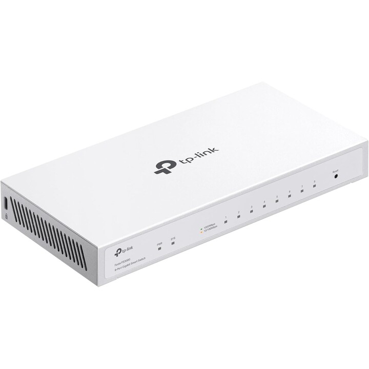 Semi-manageable switch tp-link festa fs308g 8xrj45 gb metal casing 1x poe input management applies