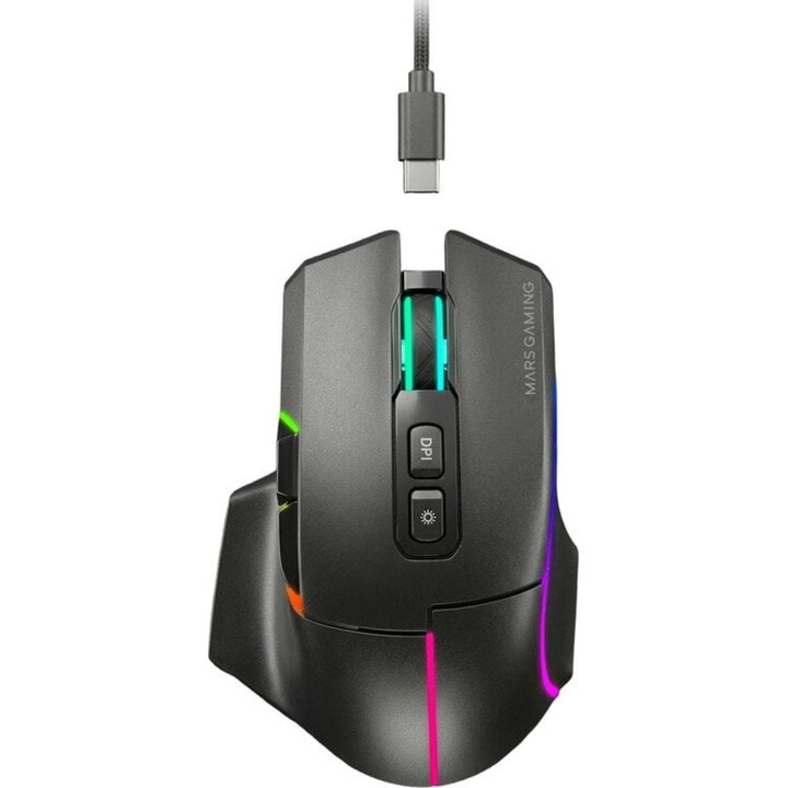 Mars Gaming Mmw-vector Ratón Inalámbrico Tri-mode 12000 Dpi 70h Negro
