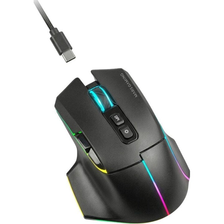 Mars Gaming Mmw-vector Ratón Inalámbrico Tri-mode 12000 Dpi 70h Negro