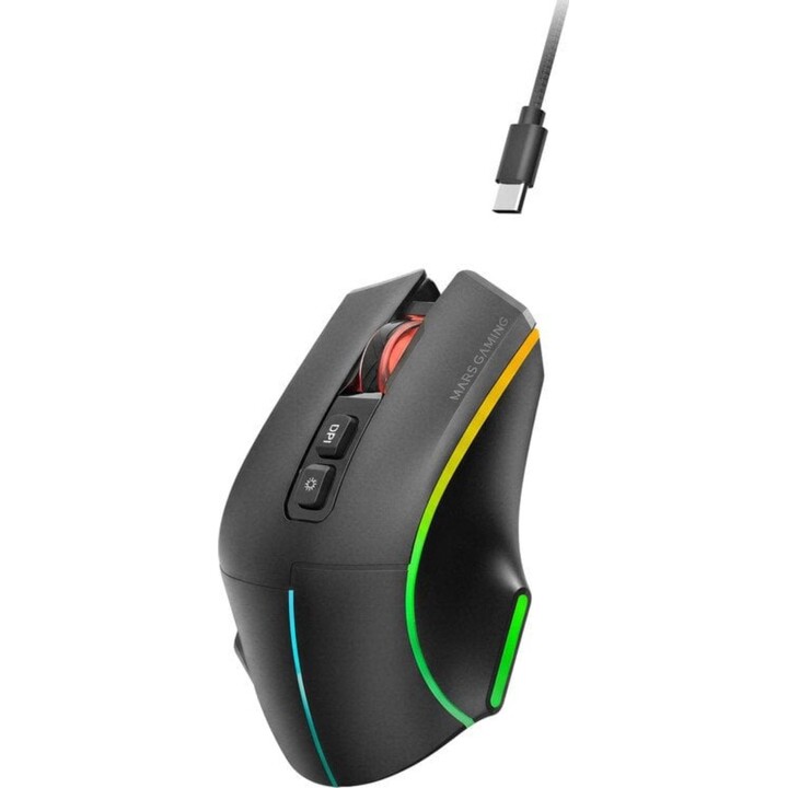 Mars Gaming Mmw-vector Mouse trimodale senza fili 12000 DPI 70h Nero