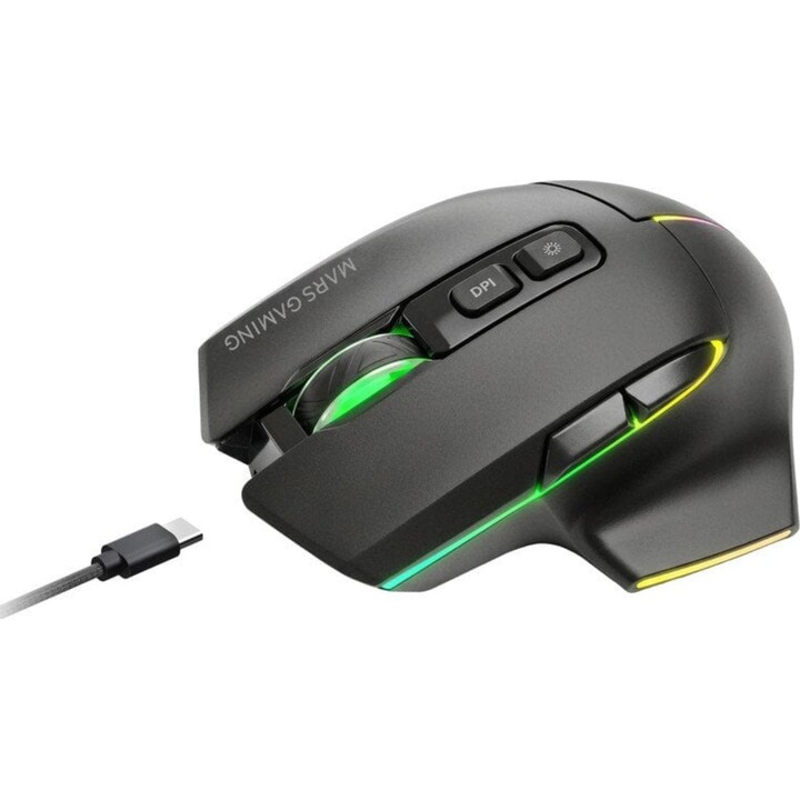 Mars Gaming Mmw-vector Ratón Inalámbrico Tri-mode 12000 Dpi 70h Negro