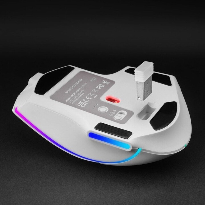 Mars Gaming Mmw-vector Wireless Tri-mode Mouse 12000 DPI 70h White