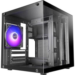 Mars Gaming Mc-cube PC Tower Microatx PC Case Cube Format Tempered Glass Argb Black