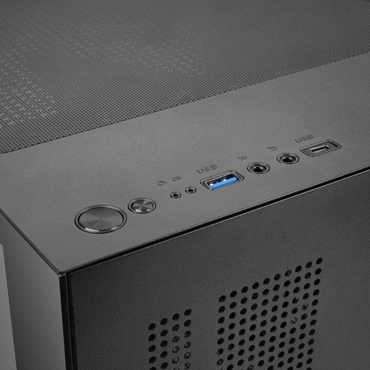 Mars Gaming Mc-cube PC Tower Microatx PC Case Cube Format Vidro temperado Argb Preto
