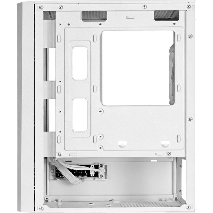 Mars Gaming Mc-Vector Case da gioco, Micro-ATX e Mini-ITX, 4 ventole da 120 mm, vetro temperato, bianco