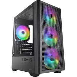 Torre PC Mars Gaming Mc-vector Caja Gaming Micro-atx Y Mini-itx 4x Ventiladores 120mm Cristal Templado Negro