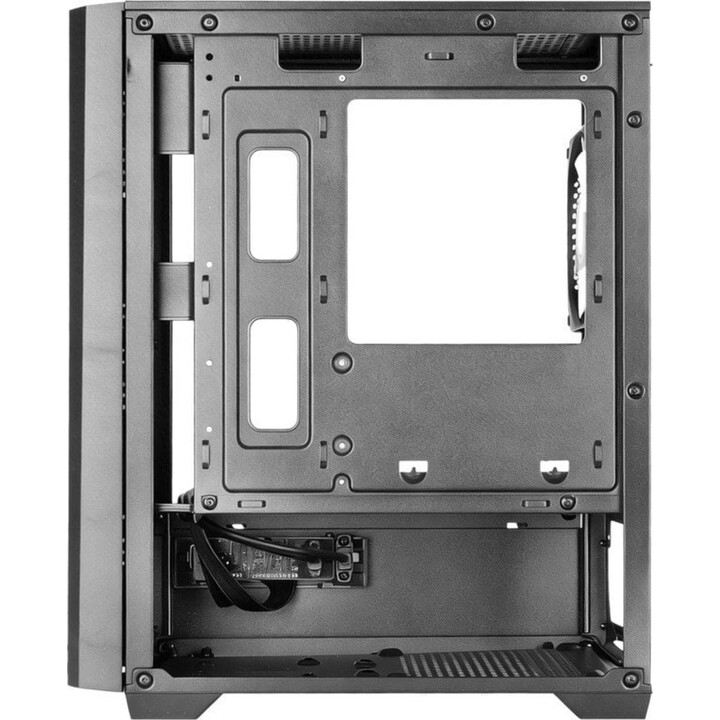 Mars Gaming Mc-vector PC Tower, case da gioco Micro-ATX e Mini-ITX, 4 ventole da 120 mm, vetro temperato, nero