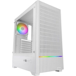 Mars Gaming PC Tower Mc-quantum Pc Gaming Atx Case Front Mesh Tempered Glass 4x 120mm Fans White