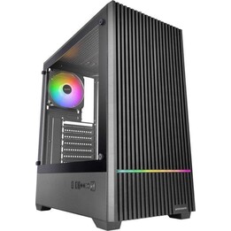 Mars Gaming PC Tower Mc-quantum Pc Gaming Atx Case Vidro temperado com malha frontal 4x ventoinhas de 120 mm Preto