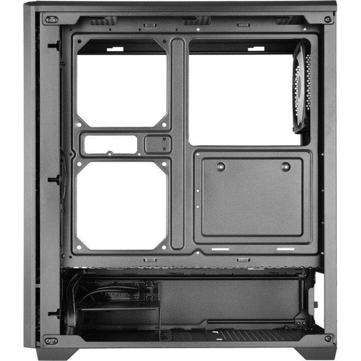 Mars Gaming PC Tower Mc-quantum Pc Gaming Atx Case Vidro temperado com malha frontal 4x ventoinhas de 120 mm Preto