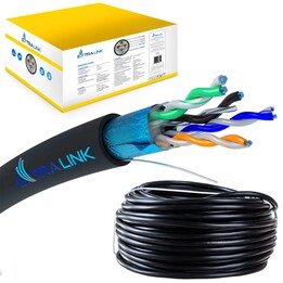 Cavo di rete Extralink Cat5e FTP (f/utp) per esterni, gelificato, 305 m