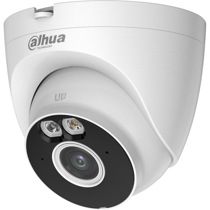 Dahua T3A-IL-0280B Cámara de red de globo ocular con torreta de 3MP Wi-Fi 6 Smart y doble iluminación para exteriores