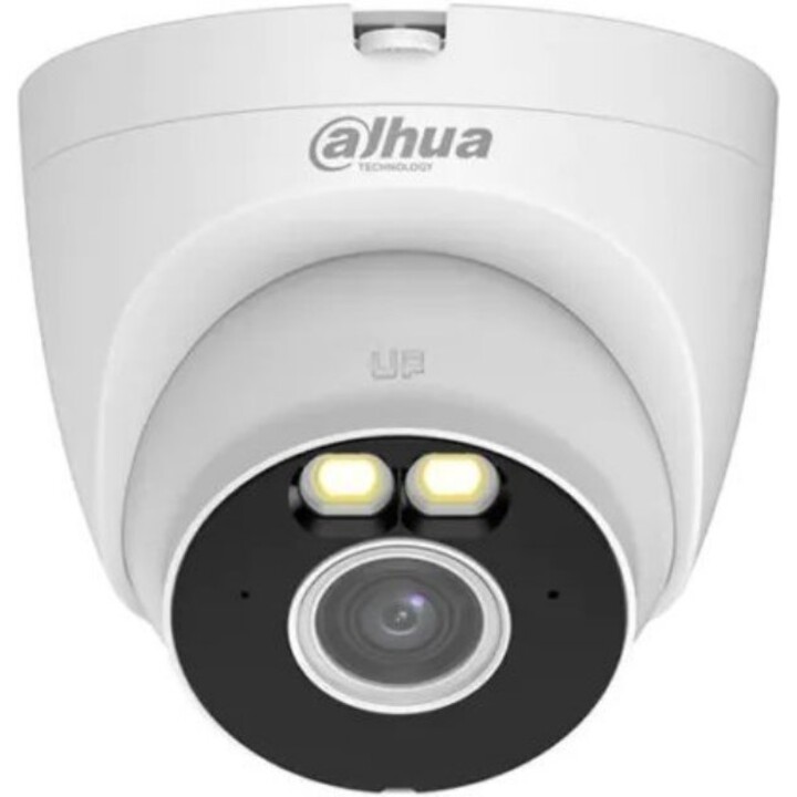 Dahua T3A-IL-0280B Cámara de red de globo ocular con torreta de 3MP Wi-Fi 6 Smart y doble iluminación para exteriores