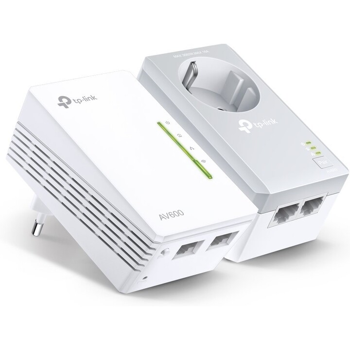 TP-Link TL-WPA4226 KIT AV600 Powerline Wi-Fi 300Mbps Extender Kit con Passthrough