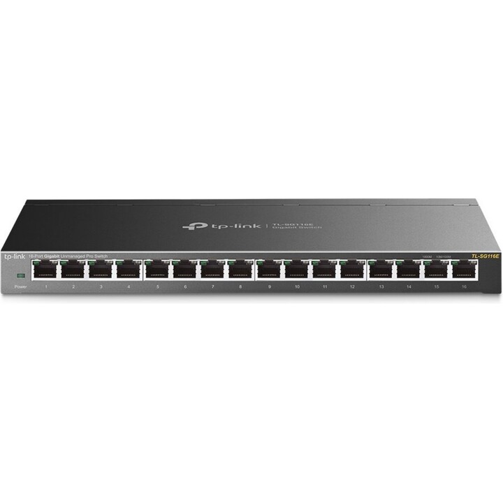 TP-Link TL-SG116E Conmutador de red Gigabit Easy Smart de 16 puertos para montaje en bastidor y sobremesa