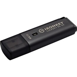 Kingston IronKey Locker+ 50 G2 64GB USB 3.2 Gen 1 Hardware-Encrypted Flash Drive
