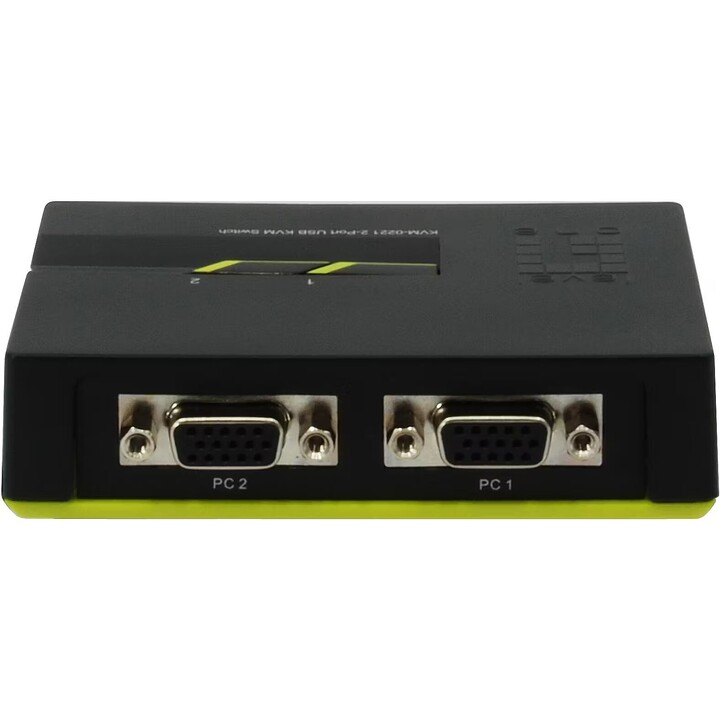 LevelOne KVM-0221 Commutateur KVM USB à 2 ports avec support audio et contrôleur de bureau à distance