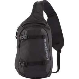 Patagonia Atom Sling 8L Preto Mochila ergonómica de alça única com acabamento repelente à água