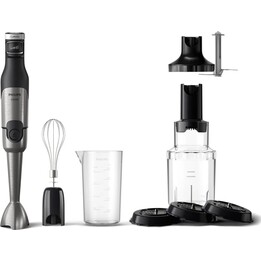 Philips 5000 Series Hand Mixer with Whisks, Spiralizer and XL Chopper - 1200W Power