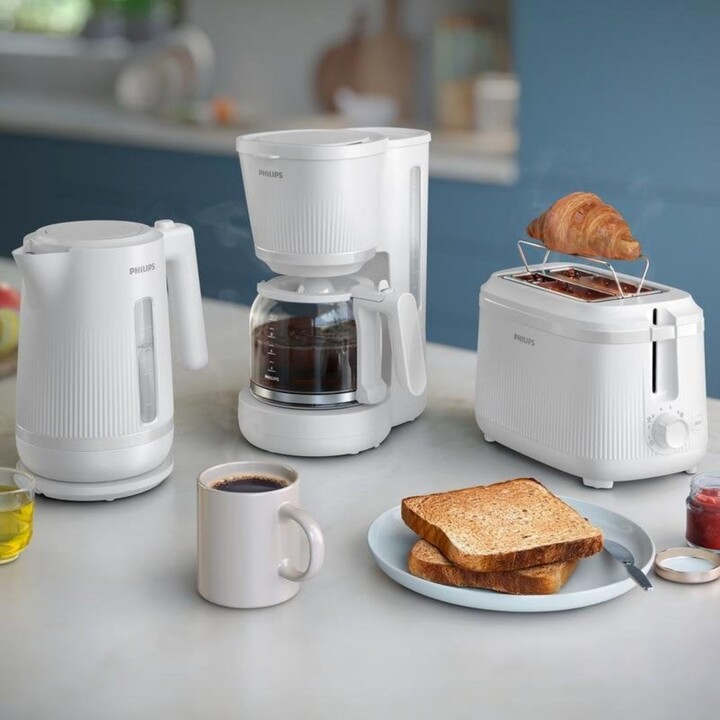 Philips HD7411/00 Drip Coffee Maker 1.25 L 10 Cups White with anti-drip system