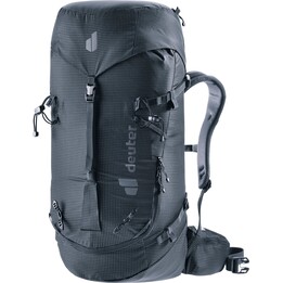 Deuter Guide 32+6 SL Preto Mochila de alpinismo alpina leve para mulher com acesso frontal