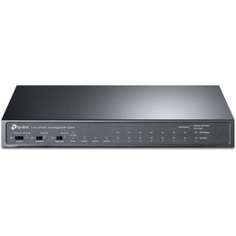 Switch TP-Link Fast Ethernet PoE+ de 8 portas com 3 portas Gigabit e potência máxima de 124 W
