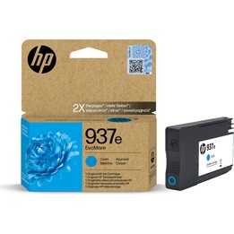 HP 937e EvoMore Ciano Cartuccia d'inchiostro originale ad alta capacità per una stampa professionale sostenibile
