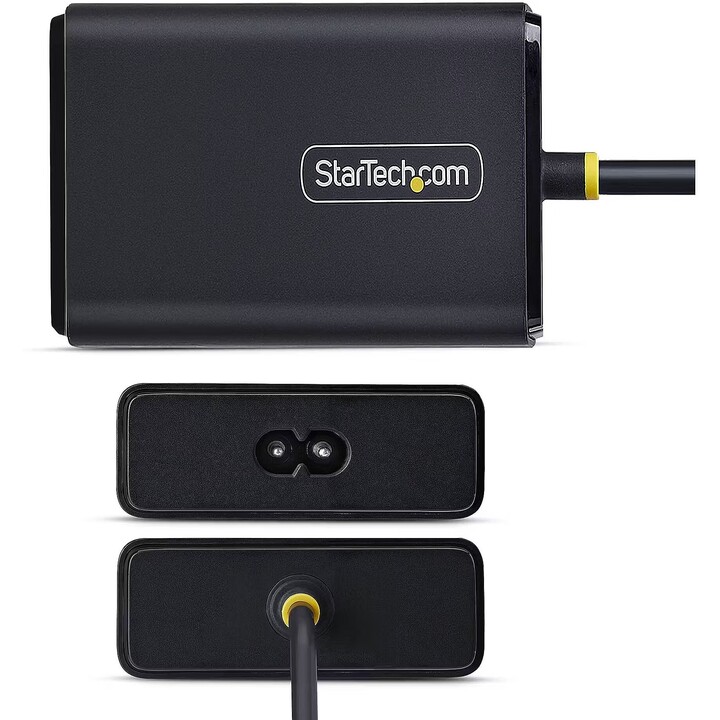 StarTech.com Caricatore da parete USB-C da 100 W con tecnologia GaN e consegna di energia USB-A/USB-C a 2 porte