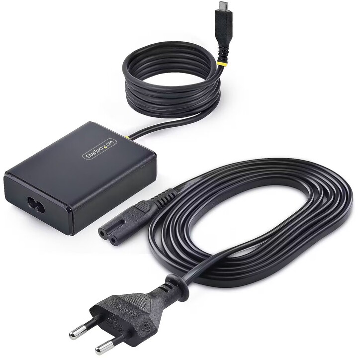 StarTech.com Caricatore da parete USB-C da 100 W con tecnologia GaN e consegna di energia USB-A/USB-C a 2 porte