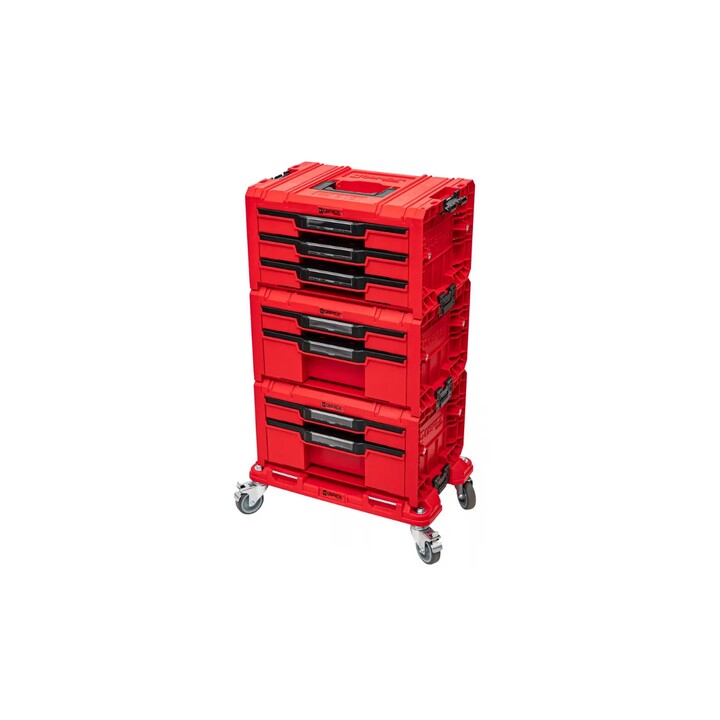 QBRICK SYSTEM PRO DRAWER WORKSHOP SET 3 VERMELHO ULTRA HD PERSONALIZADO