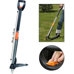 FISKARS SmartFit, estirpatore telescopico, nero/argento