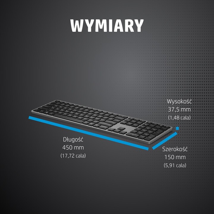 HP Dual-Mode Wireless Keyboard 975