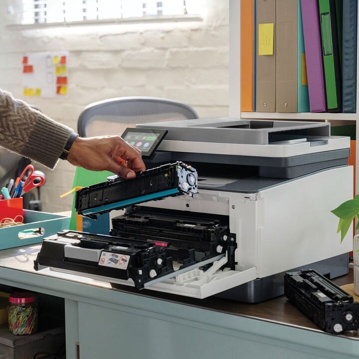 499Q8F HP LaserJet Pro 3302fdw Wireless Multifunction Color Printer, Copier, Scanner; Duplex