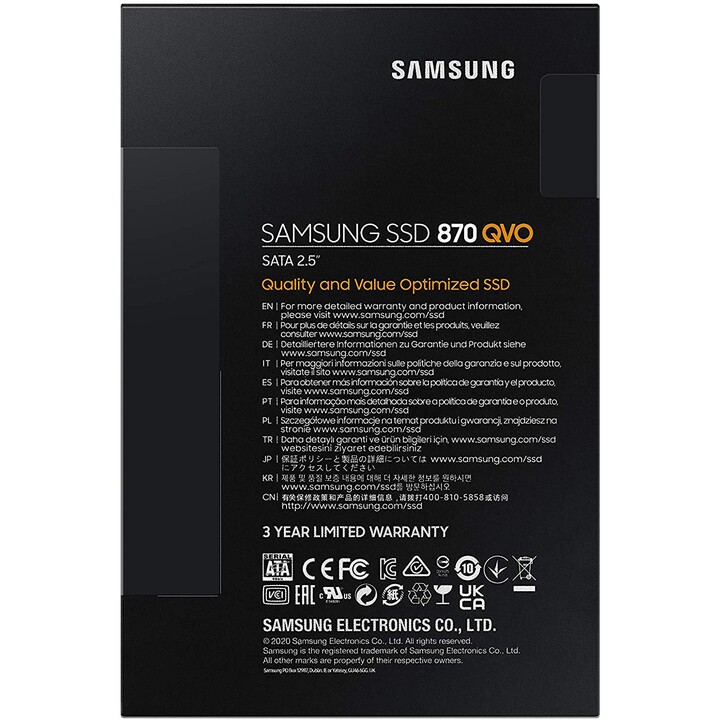 Samsung MZ-77Q2T0 2.5" 2000 GB Serial ATA III V-NAND MLC