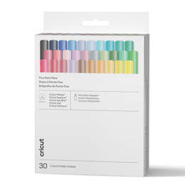 Penne Cricut Ultimate Series a punta fine da 0,4 mm (confezione da 30) + adattatore